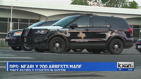 DPS: Nearly 200 arrests made since patrols started in Austin